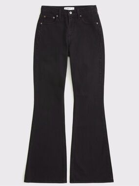Abercrombie & Fitch Black Flared High-Rise Jeans